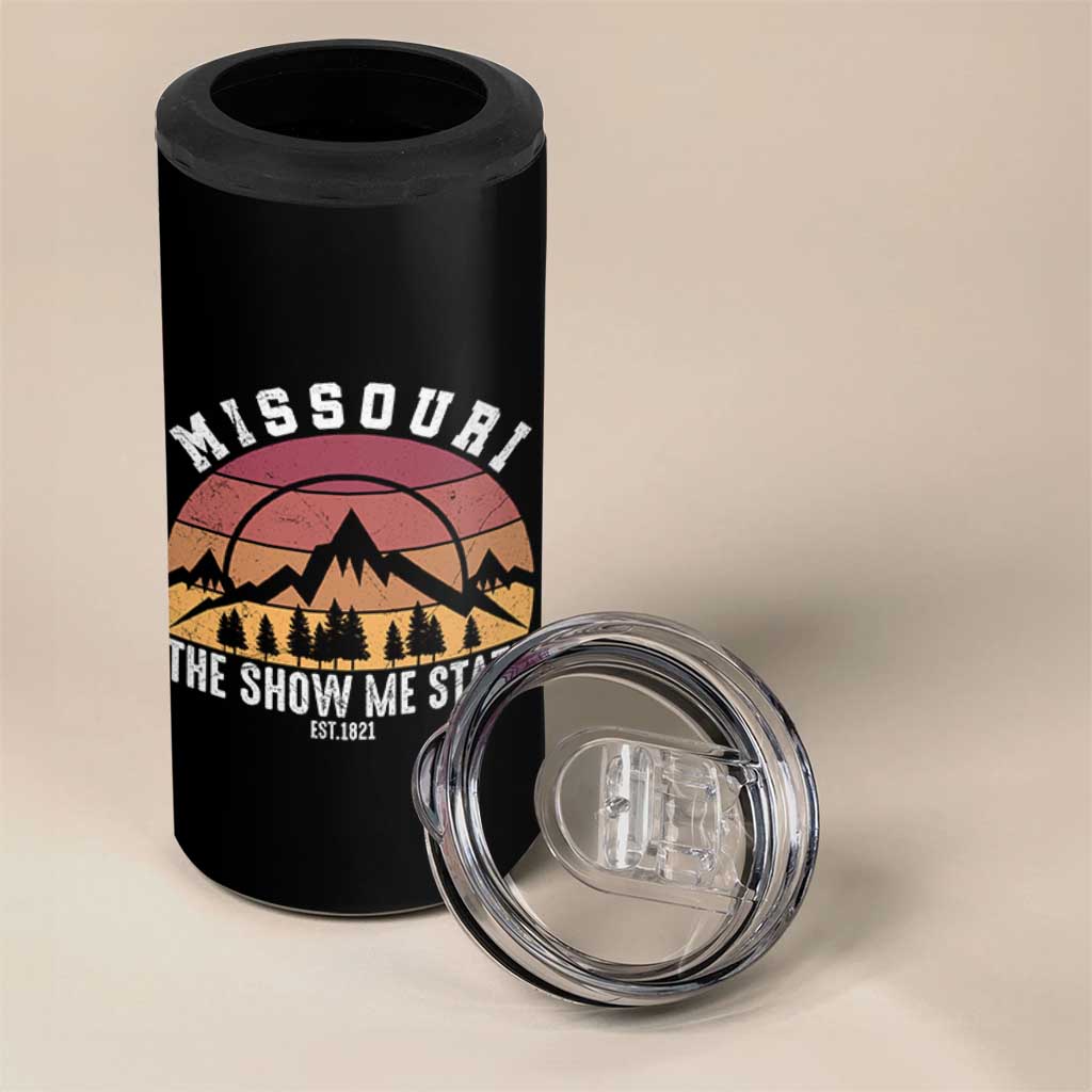 Vintage Missouri Travel 4 in 1 Can Cooler Tumbler The Show Me State Pride