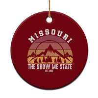 Vintage Missouri Travel Ceramic Ornament The Show Me State Pride