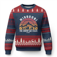 Vintage Missouri Travel Ugly Christmas Sweater The Show Me State Pride