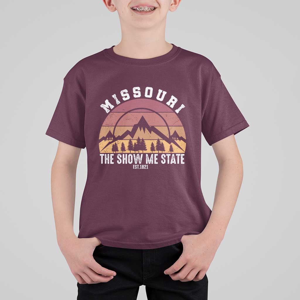 Vintage Missouri Travel T Shirt For Kid The Show Me State Pride