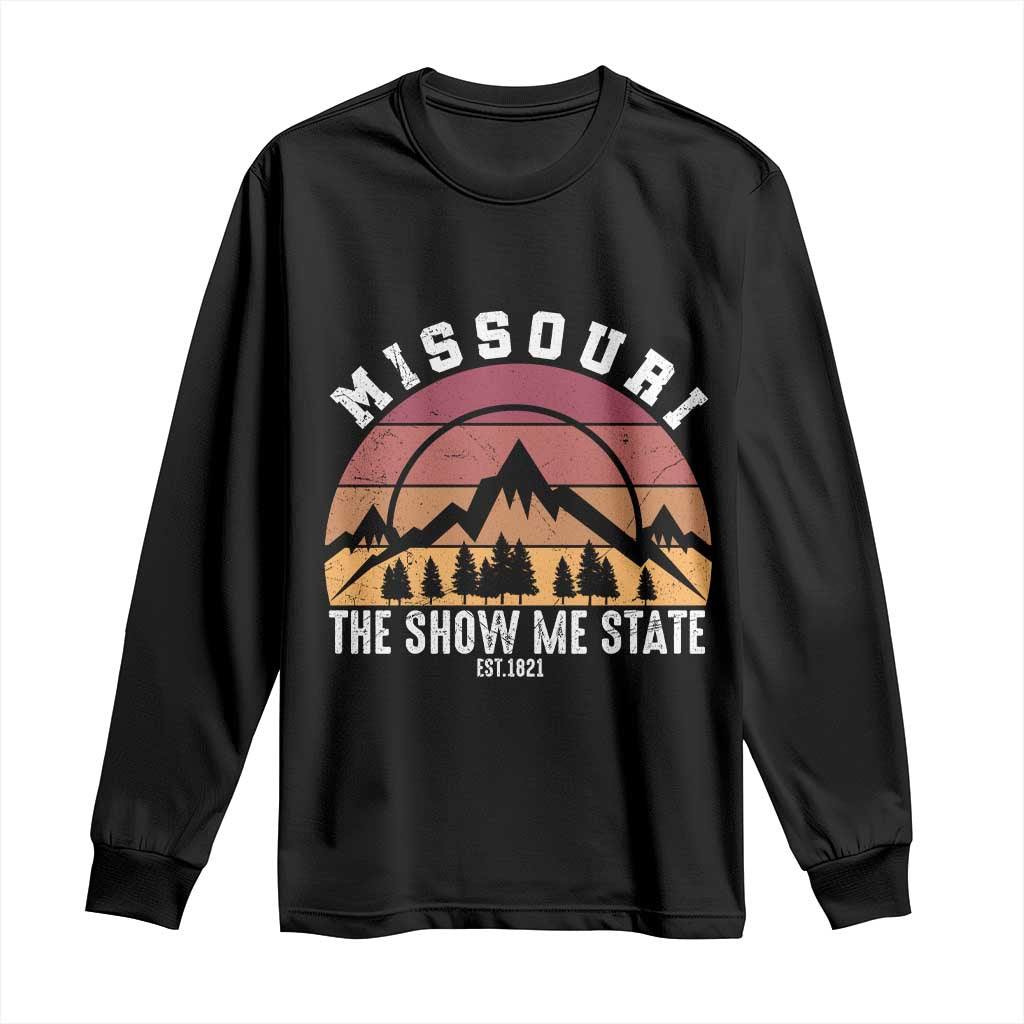 Vintage Missouri Travel Long Sleeve Shirt The Show Me State Pride