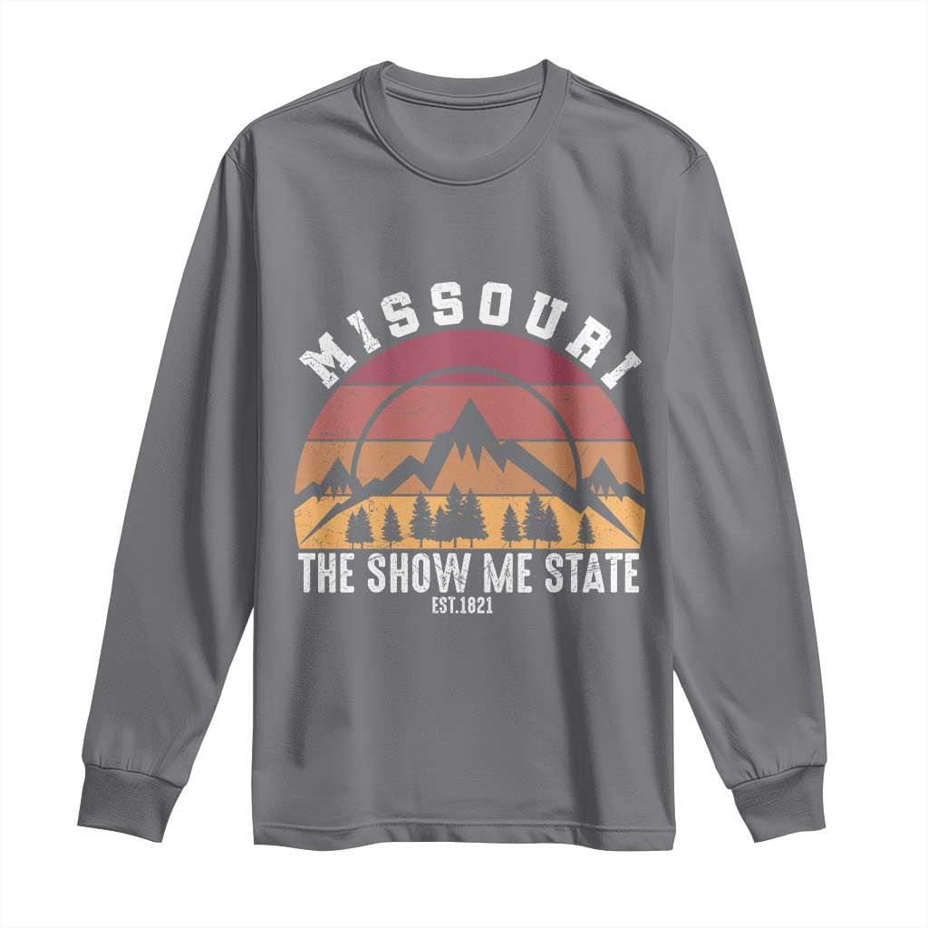 Vintage Missouri Travel Long Sleeve Shirt The Show Me State Pride