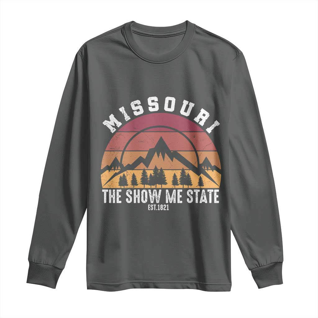 Vintage Missouri Travel Long Sleeve Shirt The Show Me State Pride