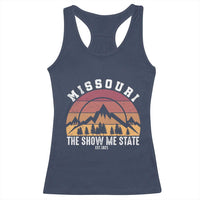 Vintage Missouri Travel Racerback Tank Top The Show Me State Pride