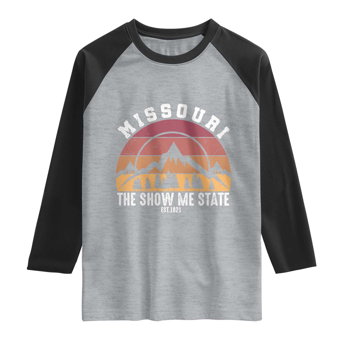 Vintage Missouri Travel Raglan Shirt The Show Me State Pride