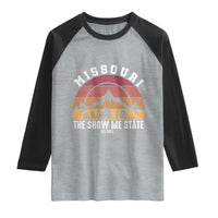Vintage Missouri Travel Raglan Shirt The Show Me State Pride