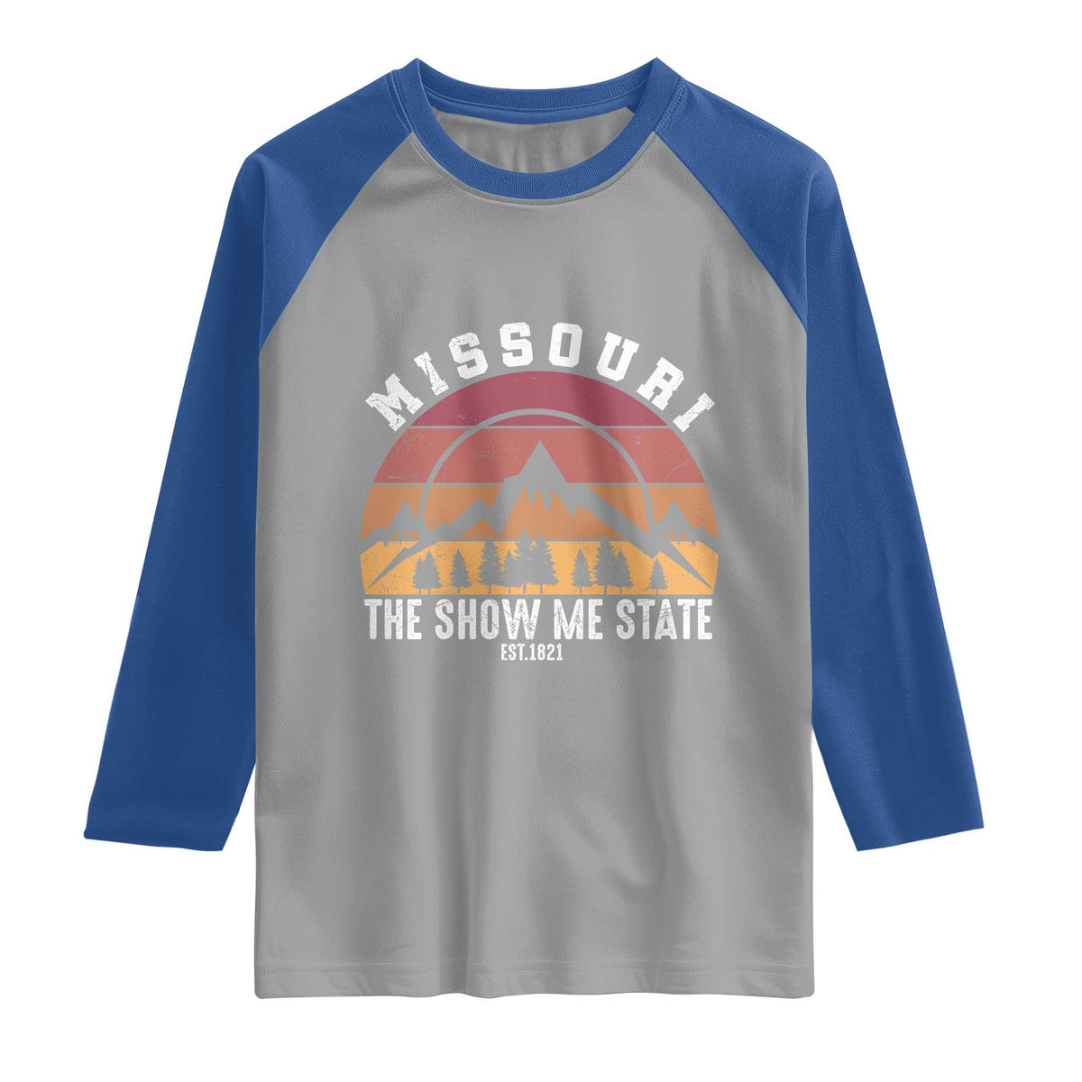 Vintage Missouri Travel Raglan Shirt The Show Me State Pride