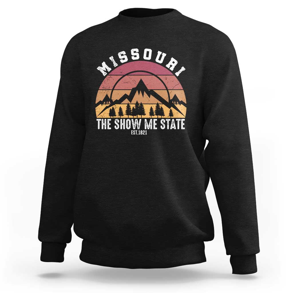 Vintage Missouri Travel Sweatshirt The Show Me State Pride