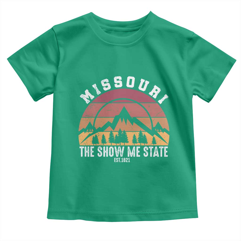 Vintage Missouri Travel Toddler T Shirt The Show Me State Pride