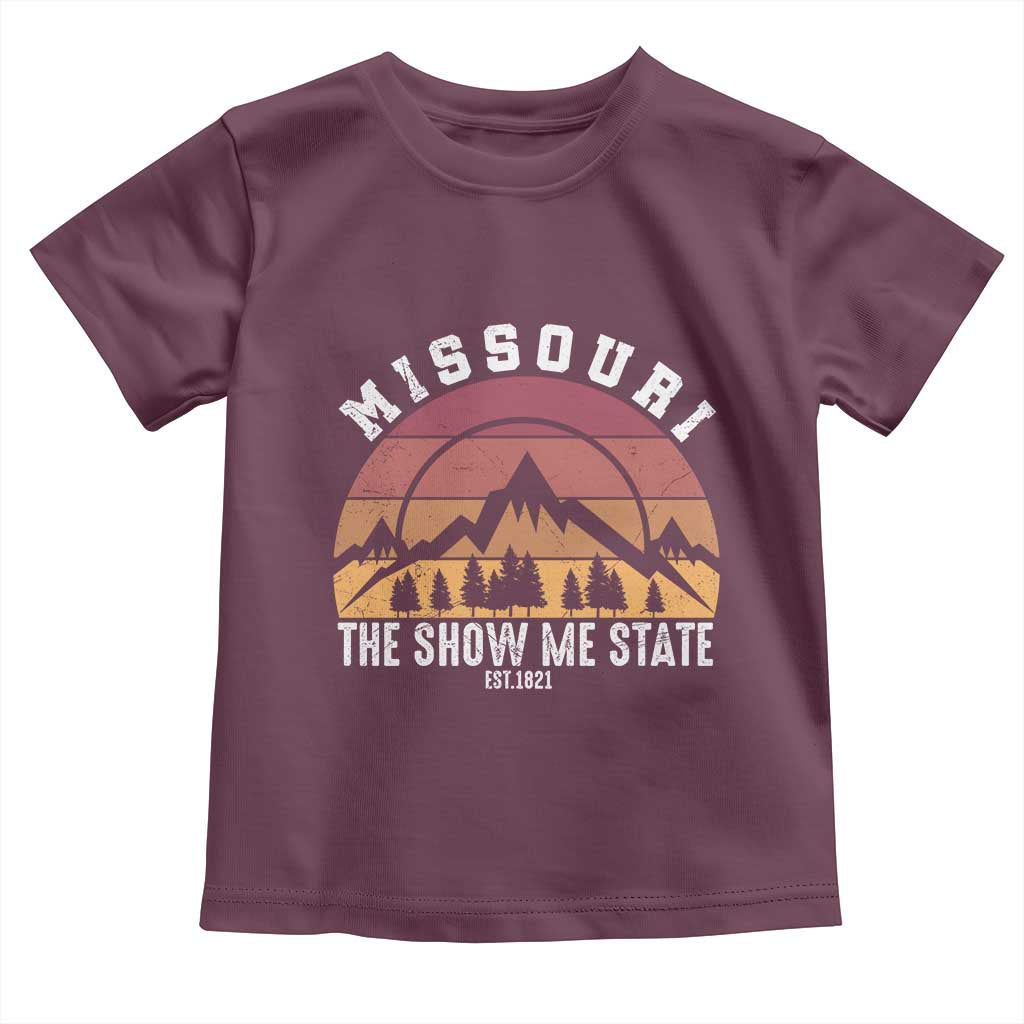 Vintage Missouri Travel Toddler T Shirt The Show Me State Pride