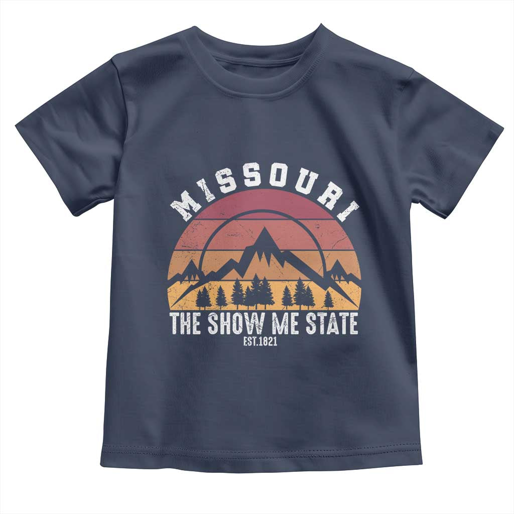 Vintage Missouri Travel Toddler T Shirt The Show Me State Pride