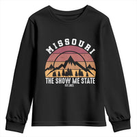 Vintage Missouri Travel Youth Sweatshirt The Show Me State Pride
