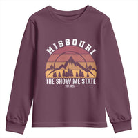 Vintage Missouri Travel Youth Sweatshirt The Show Me State Pride