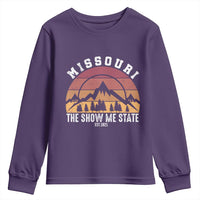 Vintage Missouri Travel Youth Sweatshirt The Show Me State Pride