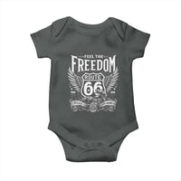 Feel The Freedom Route Highway 66 Baby Onesie 100th Anniversary Biker Road Trip Graphic