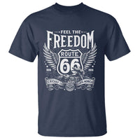 Feel The Freedom Route Highway 66 T Shirt 100th Anniversary Biker Road Trip Graphic
