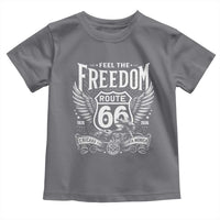 Feel The Freedom Route Highway 66 Toddler T Shirt 100th Anniversary Biker Road Trip Graphic