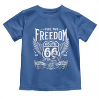 Feel The Freedom Route Highway 66 Toddler T Shirt 100th Anniversary Biker Road Trip Graphic
