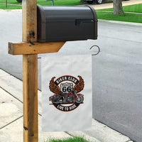 Vintage Route Highway 66 Biker Club Garden Flag Live To Ride Motorcycle Graphic