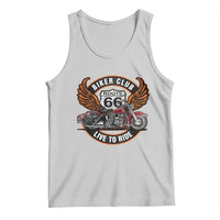 Vintage Route Highway 66 Biker Club Tank Top Live To Ride Motorcycle Graphic