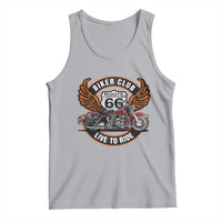 Vintage Route Highway 66 Biker Club Tank Top Live To Ride Motorcycle Graphic