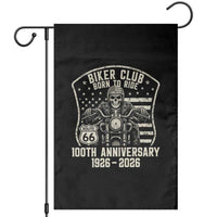 Vintage Biker Club Born To Ride Garden Flag 100th Anniversary Mother Road