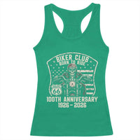 Vintage Biker Club Born To Ride Racerback Tank Top 100th Anniversary Mother Road