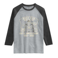 Vintage Biker Club Born To Ride Raglan Shirt 100th Anniversary Mother Road