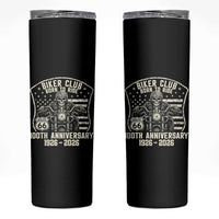 Vintage Biker Club Born To Ride Skinny Tumbler 100th Anniversary Mother Road