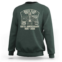 Vintage Biker Club Born To Ride Sweatshirt 100th Anniversary Mother Road