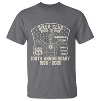 Vintage Biker Club Born To Ride T Shirt 100th Anniversary Mother Road