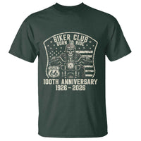 Vintage Biker Club Born To Ride T Shirt 100th Anniversary Mother Road