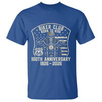 Vintage Biker Club Born To Ride T Shirt 100th Anniversary Mother Road