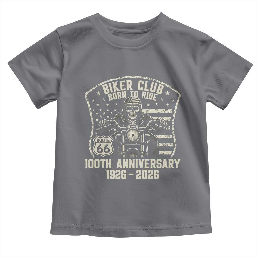 Vintage Biker Club Born To Ride Toddler T Shirt 100th Anniversary Mother Road