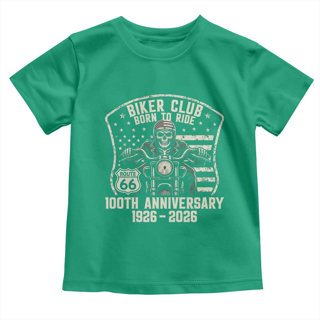 Vintage Biker Club Born To Ride Toddler T Shirt 100th Anniversary Mother Road
