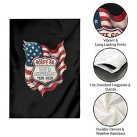Route Highway 66 Centennial Garden Flag Vintage American Flag Patriotic Gift