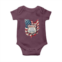 Route Highway 66 Centennial Baby Onesie Vintage American Flag Patriotic Gift