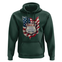Route Highway 66 Centennial Hoodie Vintage American Flag Patriotic Gift