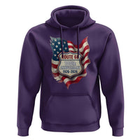 Route Highway 66 Centennial Hoodie Vintage American Flag Patriotic Gift