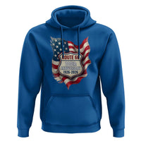 Route Highway 66 Centennial Hoodie Vintage American Flag Patriotic Gift