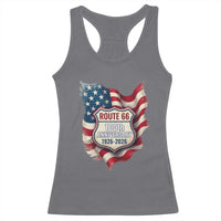 Route Highway 66 Centennial Racerback Tank Top Vintage American Flag Patriotic Gift
