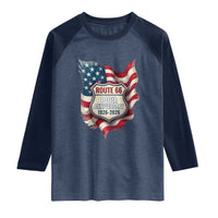 Route Highway 66 Centennial Raglan Shirt Vintage American Flag Patriotic Gift