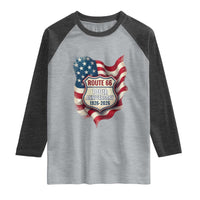 Route Highway 66 Centennial Raglan Shirt Vintage American Flag Patriotic Gift