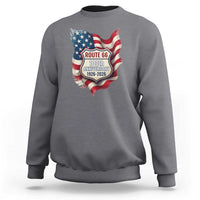 Route Highway 66 Centennial Sweatshirt Vintage American Flag Patriotic Gift