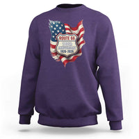 Route Highway 66 Centennial Sweatshirt Vintage American Flag Patriotic Gift