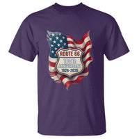 Route Highway 66 Centennial T Shirt Vintage American Flag Patriotic Gift