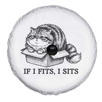 If I Fits I Sits Spare Tire Cover Chubby Kitty Funny Cat Lover Gift