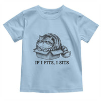 If I Fits I Sits Toddler T Shirt Chubby Kitty Funny Cat Lover Gift