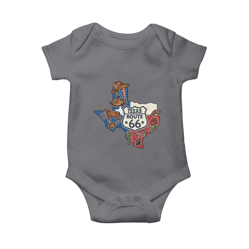 Texas Route Highway 66 Adventure Baby Onesie Desert Road Trip Graphic