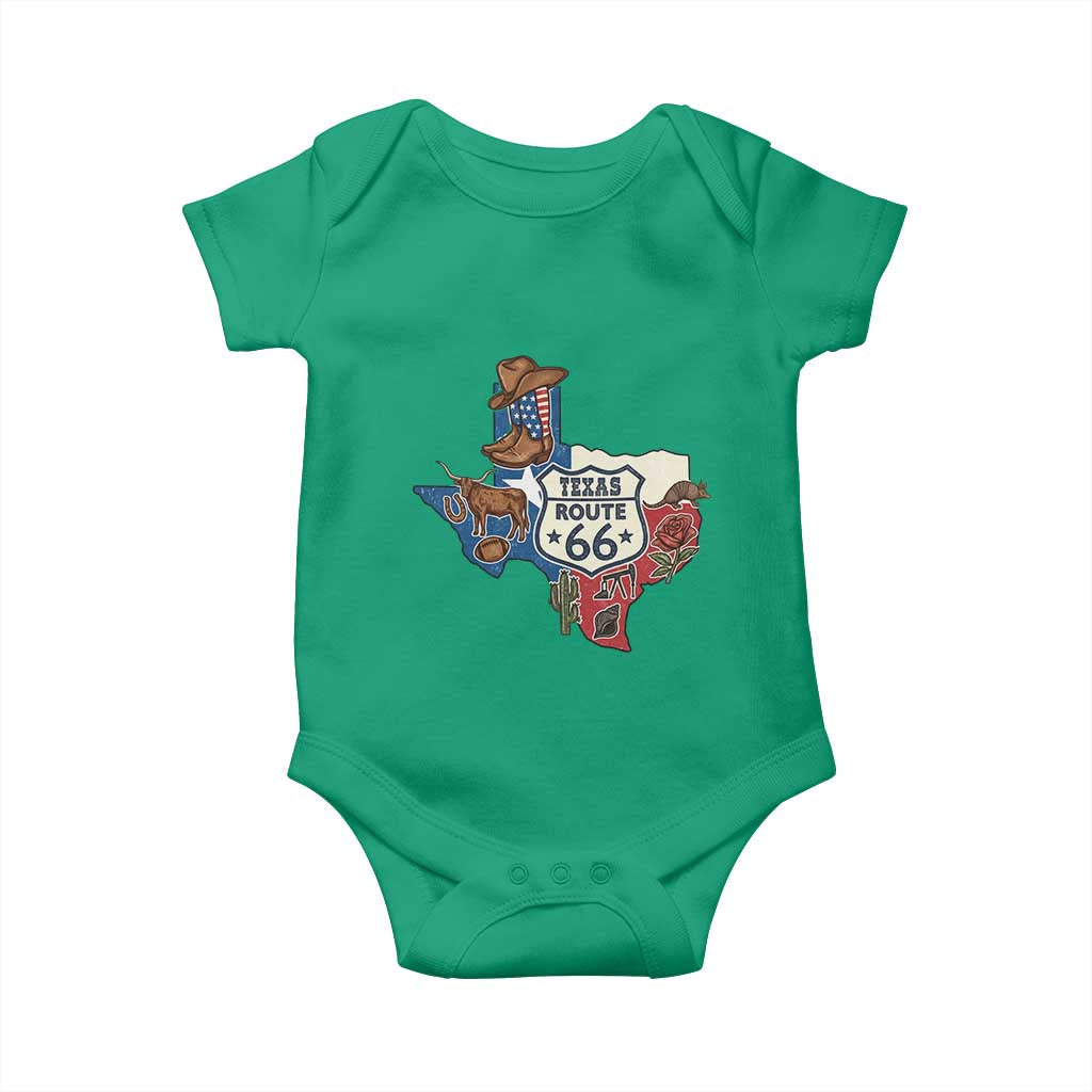 Texas Route Highway 66 Adventure Baby Onesie Desert Road Trip Graphic